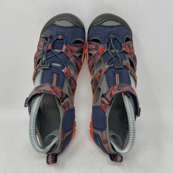 Keen Newport H2 Waterproof Sandals Orange Blue Youth 5 - Picture 6 of 8